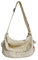 Vintage Canvas Messenger Bag für Herren und Damen Crossbody Tasche Satchel Schultertasche Harajuku Streetwear, Weiss/opulenter Garten