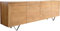 DELIFE Kommode Kayu Akazie Natur 200x40x70 cm 4 Türen V-Fuß Sideboard