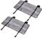 sourcing map Air Conditioner Cover 31.5x15.8 Inches Cotton Aluminum Foil Sunproof Dustproof for Outdoor Unit Mini Split AC Covers Silver Tone 2 Pack