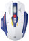 Uineer Maus kabellos, wiederaufladbare Maus -kabellos 2,4G USB-Computermaus, Batteriestatusanzeige,stille drahtlose Mäuse für Laptop -PC -Computer, 3 Ebenen DPI,Blau und weiß