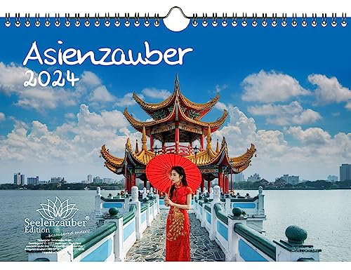 Asienzauber DIN A4 Kalender für 2024 Urlaub Asien Stadt und Land - Seelenzauber