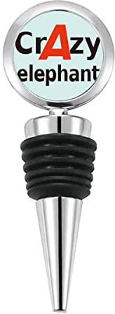 Brief Best Cool Crazy Elephant Bottle Stopper Stainless Steel Rubber Reusable