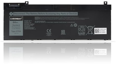 LUSONBAY 5TF10 Laptop Akku Ersatz für Dell Precision 7730 7740 7540 P34E001 P34E002 P74F00001 P74F002 Serie NYFJH RY3F9 7M0T6 GHXKY 7.6V 64WH