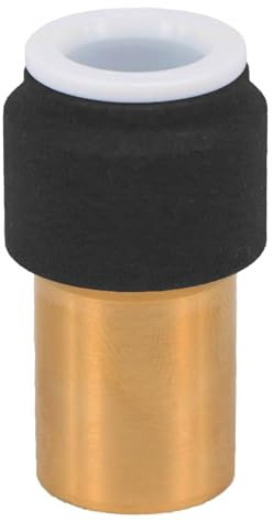 SPARES2GO Radiator Valve 15mm x 10mm Black Pushfit Reducing Straight Speed Fit Compression Stem