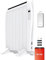 Radiador Emisor Térmico EVVO C6 Blanco, 900W, hasta 12m2, Instalación Suelo o Pared, Control por Voz, Google Home, 6 elementos, Bloqueo infantil, Wifi, Control remoto, Temporizador, Display LCD