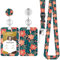 Amabro Cordon en forme de fleur avec porte-badge d'identité, bobine de badge rétractable à motif floral – Porte-clés mignon avec clip pour femmes, enseignants, étudiants, bureaux, enfants, infirmières