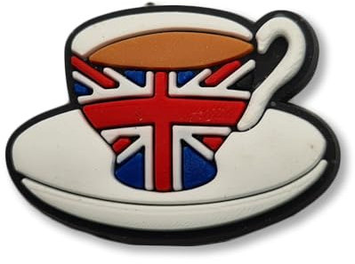 SUPER CUTE Great British Cup Of Tea - Funny - Charms For Crocs/Shoes - 3D