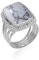 Veracity Jewelry 925 Sterling Silver Gemstone Statement Rings – Gift For Birthday Wedding Anniversary Mother's Day Ring – Vintage Boho Style Handmade Gifts (Howlite White Buffalo Turquoise)