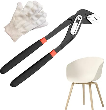 Veeteah Water Pump Pliers,Smooth Jaw Channel Locks - Tongue and Groove Pliers, Water Pipe Tightening Pliers for Home Repair, Plumbing, Gripping, Nuts, Bolts