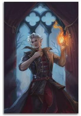 LMJUSNEFNC Spielposter Baldur's Gate 3, dekoratives Gemälde, Leinwand, Wandposter und Kunstdruck, modernes Familienschlafzimmer, Dekorposter, 20 x 30 cm