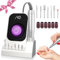 Nagelfräser Professionell 40000U/Min Nagelfräser für Gelnägel, Aufladung Elektrische Nagelfeile Maniküre Elektrische Nail Drill Set mit 7 Elektrische Nagelfräser Bits, Zu Hause und Im Salon (Weiß)