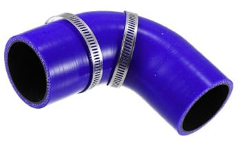Motoforti 51mm 2 ID 90 Degree Silicone Reducer Hose Coupler Tube Set Blue Long-lasting