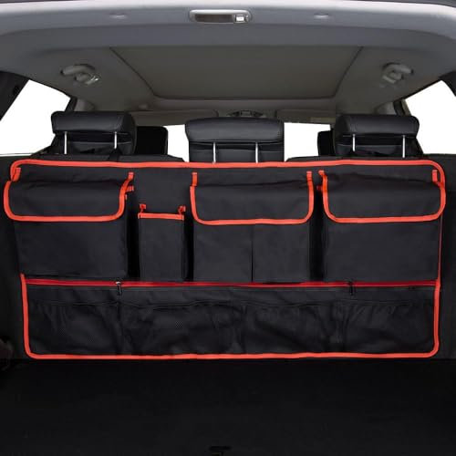 XPKYUWQ Kofferraum Organizer Auto, für VW CC T-ROC Bora Jetta Golf Golf GTI T-Cross Kofferraumtaschen Faltbar Auto Aufbewahrungstasche Auto Zubehör,B