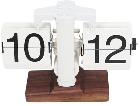 Retro Digital Flip Down Uhr, Vintage Automatic Page Turning Clock Flip Desk Clock Table Clock, Mechanical Flip Down Clock 24H für Zuhause, Büro, Schule, Hotel, Café