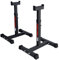 Train Hard® Barbell Rack.4-fach höhenverstellbar, 52 x 46 x 56-71 cm, rutschfeste Beine, maximale Belastung 130 kg, aus Stahl, schwarz mit Barbell Stand, Squat Rack (1F09648TH)