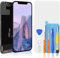 bokman Écran pour iPhone 12 & 12 Pro, FHD 6,1 Pouces Affichage et Remplacement de l'écran Tactile (Face ID, True Tone Programmable)
