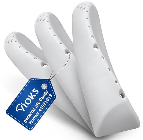VIOKS 3 x nervature a tamburo 177 x 57 x 43 mm di ricambio per Hoover Candy 41021913 – Griglia di miscelazione grigia per tamburo in lavatrice