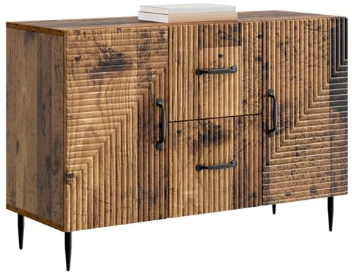 vidaXL Sideboard Altholz 89 x 34,5 x 60 cm Holzwerkstoff, Wohnzimmer, Vintage Sideboard, rechteckige Aufbewahrung, geräumiger Schrank, vielseitiges Möbelstück