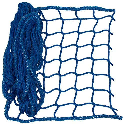 Hamburger TAUWERK Netz, Universal Schutznetz Blau - Netzgröße 1m x 3m - Made in Germany, Sicherheitsnetz, Balkonnetz, Rausfallschutz Hochbett, Relingsnetz