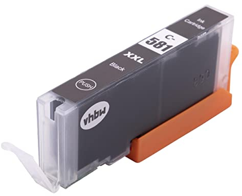 vhbw Tintenpatrone Schwarz kompatibel mit Canon Pixma TS8252 | TS8350, TS8251, TS8250, TS9155, TS9150 Drucker (kompatibel, 12ml + Chip)
