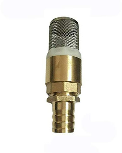 BE-TOOL Pumpen-Einlassfilter aus Messing, Rückschlagventil, Federfußventil mit 22 mm Schlauchstutzen für Pumpe (1 Stück)