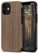 TENDLIN Kompatibel mit iPhone 12 Mini Hülle Holz und TPU Silikon Hybrid Handyhülle (Schwarz Palisander)