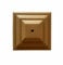 Linic Plastic Fence Post Caps for a 4 (100mm) Fence Post, Rot Proof. UK Made. Free UK Postage (3, Light Brown)