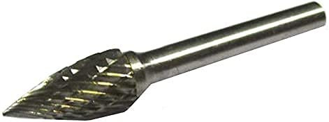 CNC QUALITÄT Fresa de metal duro, diámetro 6-12 mm, arco puntiagudo, fresa dentada cruzada para desbarbar (metal duro, 8 mm)