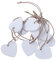 ADAGG - Confezione da 10 mini cuori in legno, 40 x 40 mm, in stile shabby chic, decorazioni in legno, decorazioni fai da te per feste di nozze, decorazioni rosa