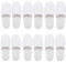 Bkrdty Hôtel des Chaussons 6 paires Pantoufles Jetables Polaire Corail Moelleux de Taille Générale Chausson Spa Fermé Lavables et Réutilisables pour Salle de Bains Maison Voyage Mariage