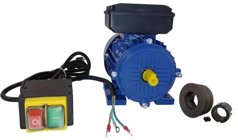 Moteur monophasé 230 V de 3 kW / 4 CV haut couple de marche Convient pour four avec interrupteur et poulie bicanale