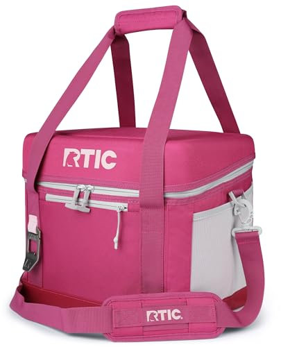 RTIC Enfriador diario de 28 latas, refrigeración portátil con aislamiento suave para almuerzo, playa, bebida, viajes, camping, picnic, para hombres y mujeres, muy bayas