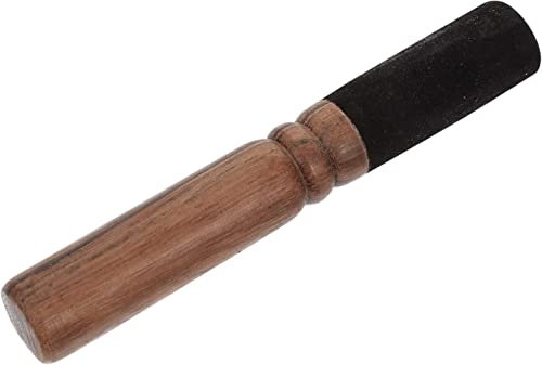 KPAVIR Klangschale Schlägel Klangschale Stab Buddha Meditation Schale Schlägel tibetische Klangschale Zubehör (schwarz, Größe: - 17,8 cm)