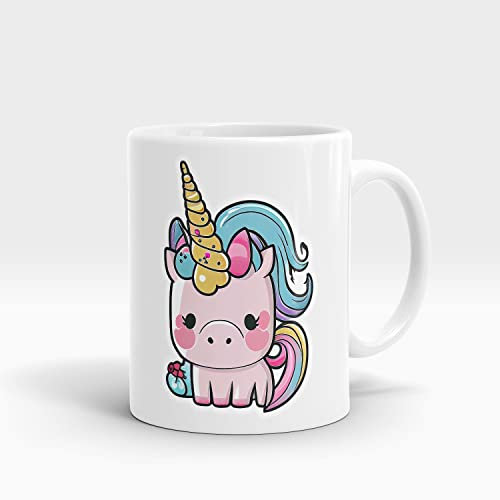 Dropful Divertida taza de unicornio rosa para niños - Ideal para bebidas frías y calientes