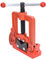 Forged Pipe Vise, 12.7-110mm Heavy Duty Pipe Vice Bench Yoke Vise Portable Clamp on Type Threader Pipe Plumbing Vise Tools Bench Pipe Vice for Fixing Pipes, Plumbers, Mechanic