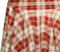Wachstuch Tischdecke 110 x 140cm, Wachstischdecke abwaschbar, Wachstuchtischdecke wasserabweisend (Rot Creme kariert 109a)