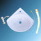 MKYOKO Lavandino in Plastica for Montaggio a Parete Piccolo, Mini Lavabo, Lavatoio Lavapanni Monoblocco in Resina PP per Esterno, Lavabo for Camper (Color : C)