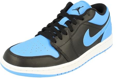 NIKE Scarpe da Basket da Donna Wmns Air Jordan 1 Mid, Nero Blu università 041, 45 EU