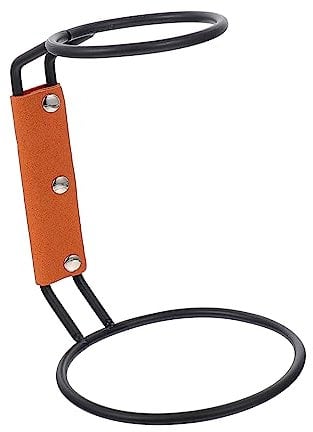 BESTonZON Shelf DIY Coffee Dripper Stand Manual Coffee Cone Sturdy Iron Dripper Manual Glass Holder Filter Cup Rack Household Leather Case