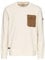 camel active Herren Rundhals Sweatshirt mit Brusttasche Creme, Menswear-XL