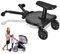 CozyGoo Buggy Board, Trittbrett Mitfahrbrett Universal mit Sitz, Kiddy Board für 2-6 Jahre alte Kinder(Belastung 25 kg), Buggy Board für alle Kinderwagen