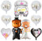 Mr Mrs Love Folienballon, 9 Stück Hochzeit Themenballon, Hochzeitsauto süßer Bär Ballon, Luftballons Hochzeit Set für Hochzeitsfeier Verlobung Brautpaar Anniversary Heiratsantrag Dekoration