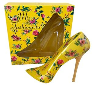 Damen Parfüm » Stiletto mit Blumenmuster 100 ml Eau de Parfum | Tiverton Miss Fashionista Yellow