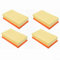 QOXEZY Lot de 4 filtres plats plissés pour aspirateur pour Hilti VC 20 U VC 40 UM (LF 4), filtres plats à lamellaires de rechange