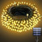 Electight Solar Lichterkette Aussen, Solarlichterkette mit 8 Modi, IP65 Wasserdicht Lichterketten für Garten, Hof, Terrasse, Hochzeit Dekorationen - Warmes Gelb 10M 100LEDs
