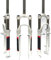 Fourche VTT 26 Pouces, Amortisseur mécanique ; contrôle d'épaule ; Frein à Disque ; Fourche à Double Usage V Brake Tube Droit ; engrenage Ouvert B