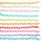 10PCS Plastic Curb Chains,Colors Cable Chain Links,Acrylic Curb Chains for DIY Bag Chain, Cell Phone Chain