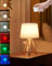 Cordless Table Lamp with Timer & Dimmer, Built-in Rechargeable Battery, Remote Control Bedside Light with Fabric White Shade, Small Tripod Desk Lamp for Bedroom Nightstand Living Room Office End Table