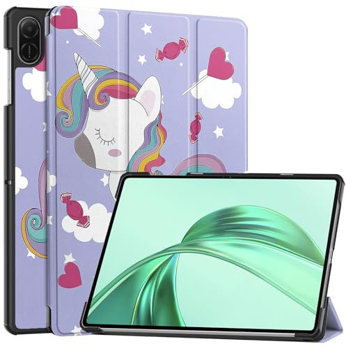 Vakarey para Honor Pad X8a Funda,Ultrafina con Soporte Funda Tablet para Honor Pad X8A 11 Pulgadas,Unicornio