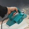 ERnonde Pialla elettrica per legno, 600 W, 220 V, per la lavorazione del legno, dimensioni lama 82 x 2 mm, larghezza pialla: 82 mm, profondità 0-2 mm, precisione 0,1 mm, verde